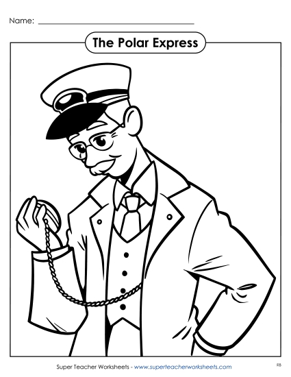 Coloring Pages - Conductor Coloring Page (Printable PDF Worksheet)
