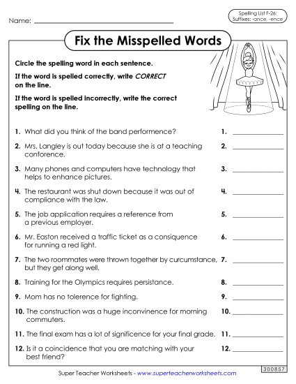 Worksheets and Puzzles - Correct or Incorrect? (F-26)  (Printable PDF Worksheet)