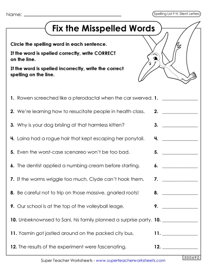 Worksheets and Puzzles - Correct or Incorrect? (F-4) (Printable PDF Worksheet)