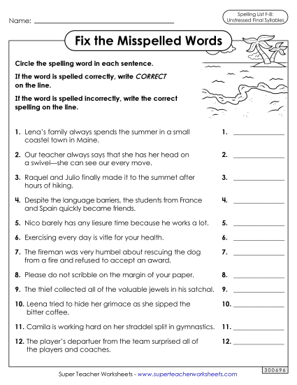 Worksheets and Puzzles - Correct or Incorrect? (F-8) (Printable PDF Worksheet)