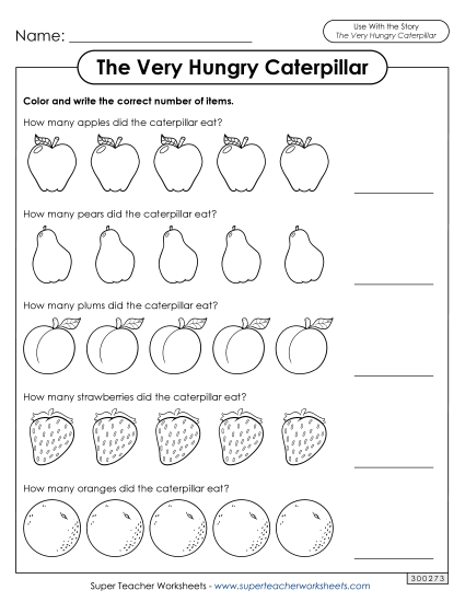 Worksheets - Counting Activity (Printable PDF Worksheet)