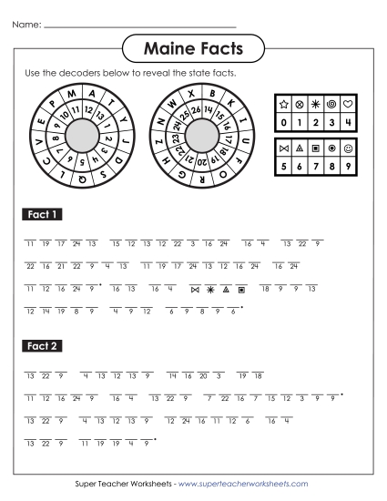 Puzzles - Cryptogram Puzzle (Printable PDF Worksheet)