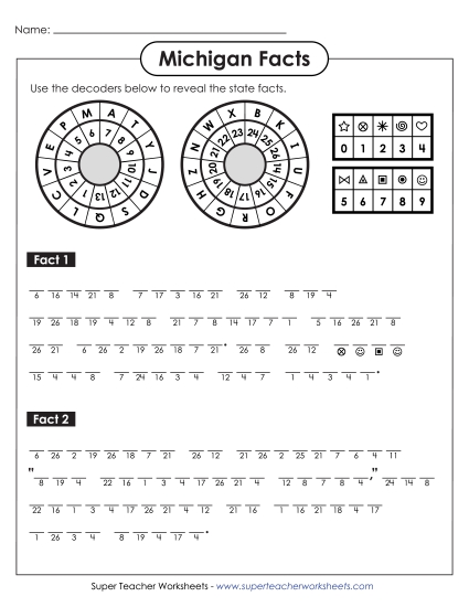 Puzzles - Cryptogram Puzzles (Printable PDF Worksheet)