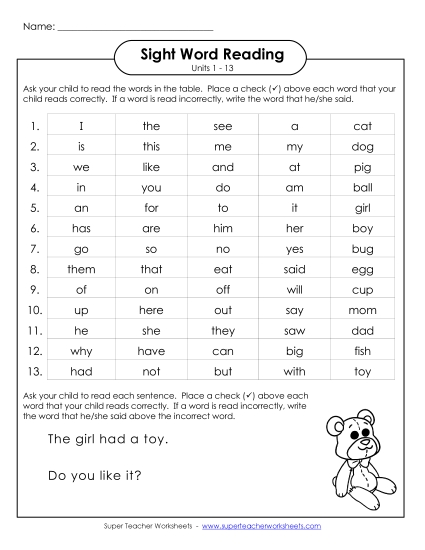 Worksheets - Cumulative Practice (Units 1 - 13) (Printable PDF Worksheet)