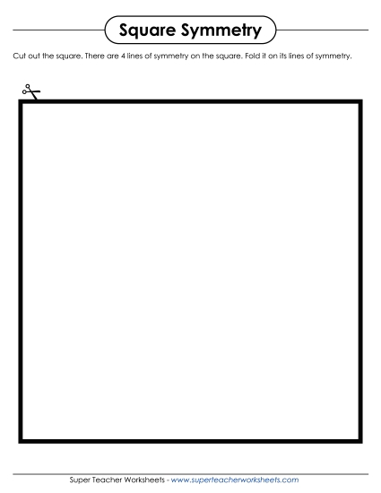 Cut and Fold Symmetry Shapes (Printable PDF Worksheet)