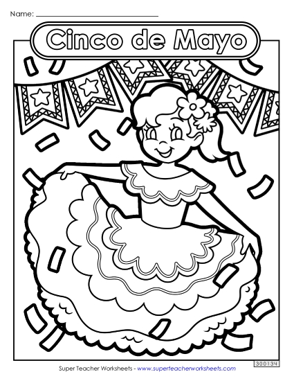 Coloring Pages - Dancer Coloring Page (Printable PDF Worksheet)