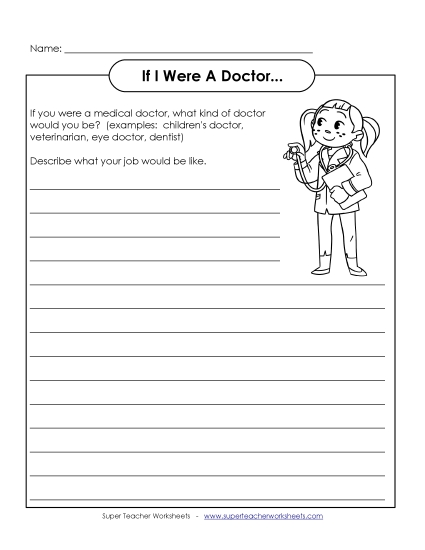 Doctor (Printable PDF Worksheet)