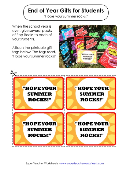 End-of-Year Gift Tags - End-of-Year Gift: Pop Rocks 