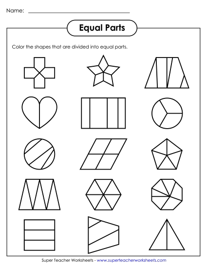 Equal Parts - Equal Parts #2 (Printable PDF Worksheet)