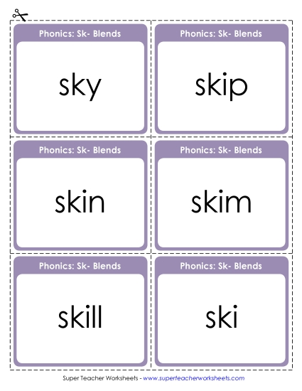 Flashcards, Slider, and Word Wheel - Flashcards (Printable PDF Worksheet)