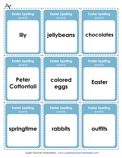 Flashcards - Flashcards (Printable PDF Worksheet)