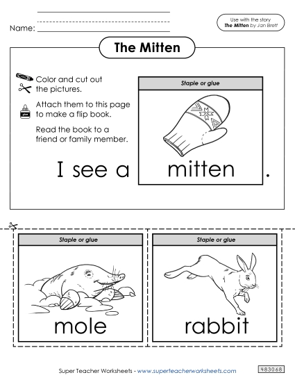 Cut-and-Glue Activities - Flip Book: What Do You See? (Printable PDF Worksheet)