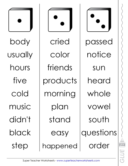 Level 4: Fourth Hundred - Fluency Dice Game: Fourth Hundred, #1-50 (Printable PDF Worksheet)