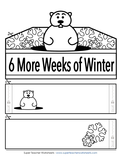 Holiday Crowns (Ordered by Date) - Groundhog: Shadow (Printable PDF Worksheet)