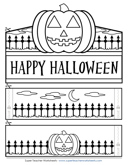 Holiday Crowns (Ordered by Date) - Halloween Pumpkin (Printable PDF Worksheet)