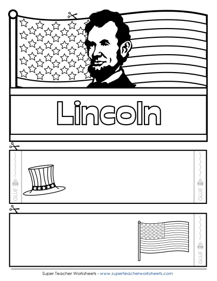 Crafts - Hat: Abraham Lincoln (Printable PDF Worksheet)