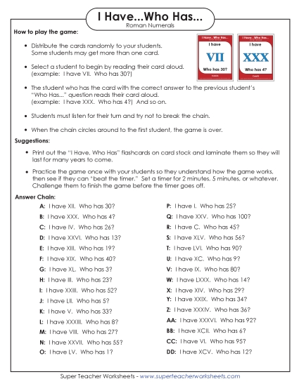 Intermediate (I through C) - 