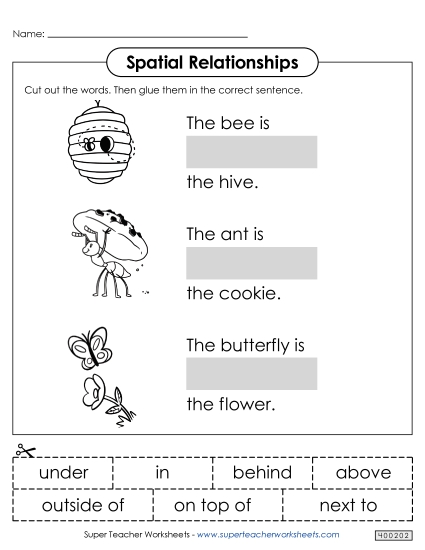 Cut & Glue Activities - Insects Cut & Glue (Printable PDF Worksheet)