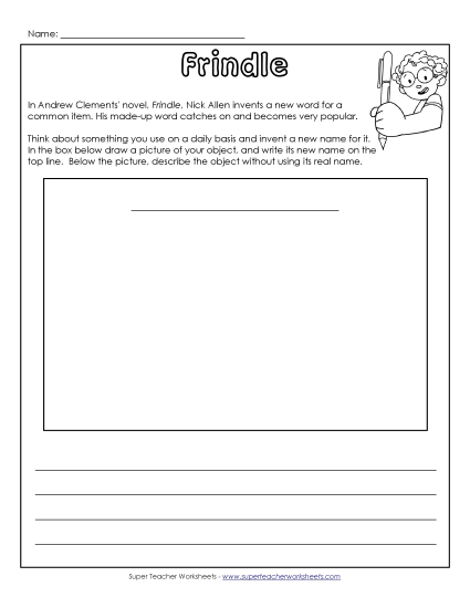 Whole Book - Invent a New Word (Printable PDF Worksheet)