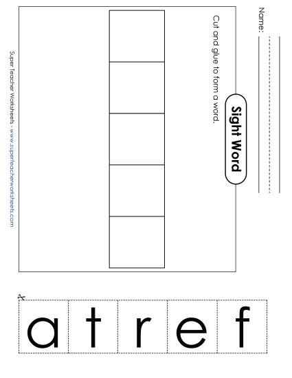 Large Cut-and-Glue: After (Printable PDF Worksheet)