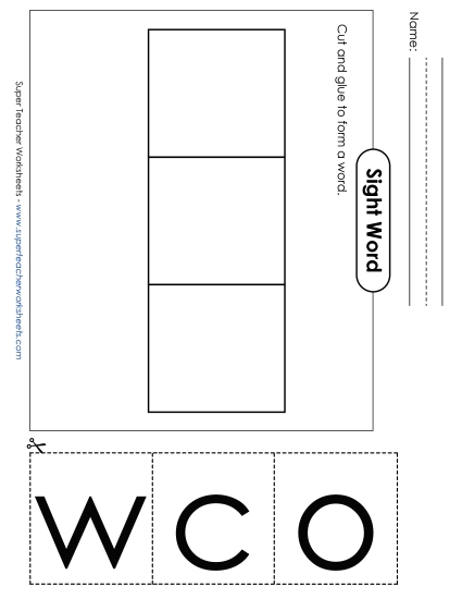 Large Cut-and-Glue: Cow (Printable PDF Worksheet)