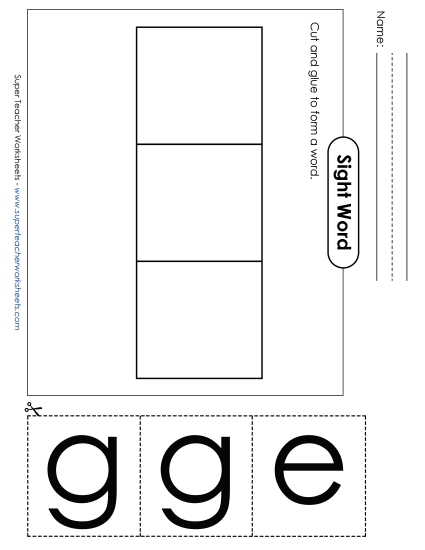 Large Cut-and-Glue: Egg (Printable PDF Worksheet)