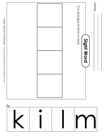 Large Cut-and-Glue: Milk (Printable PDF Worksheet)