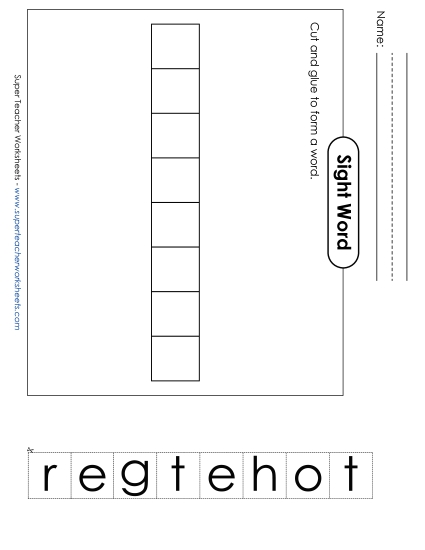 Large Cut-and-Glue: Together (Printable PDF Worksheet)
