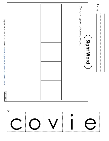 Large Cut-and-Glue: Voice (Printable PDF Worksheet)