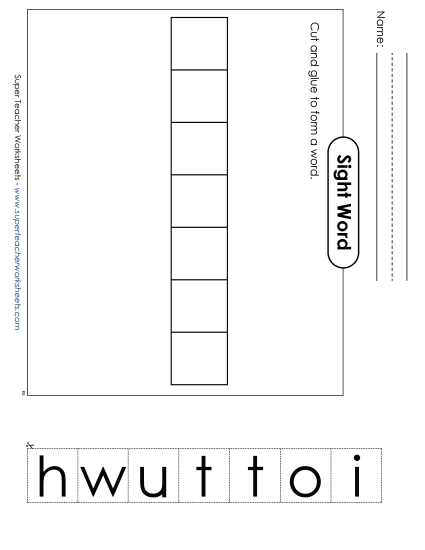 Large Cut-and-Glue: Without (Printable PDF Worksheet)