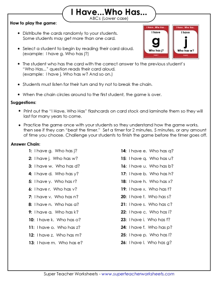 Letters of the Alphabet - Letters (Lower Case) (Printable PDF Worksheet)