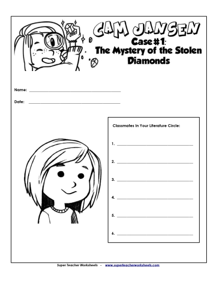 Literature Circles - Lit. Circles: Cover (Printable PDF Worksheet)