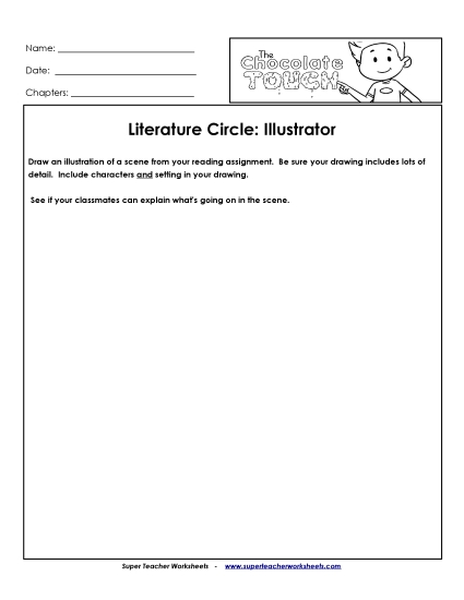Literature Circles - Lit. Circles: Illustrator (Printable PDF Worksheet)