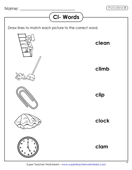 Worksheets - Matching Worksheet (Printable PDF Worksheet)
