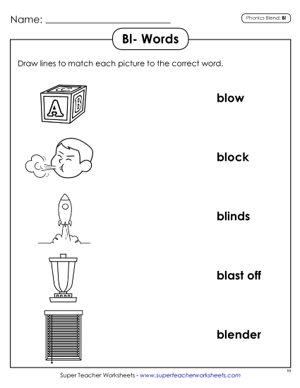 Worksheets - Matching Worksheet (Printable PDF Worksheet)
