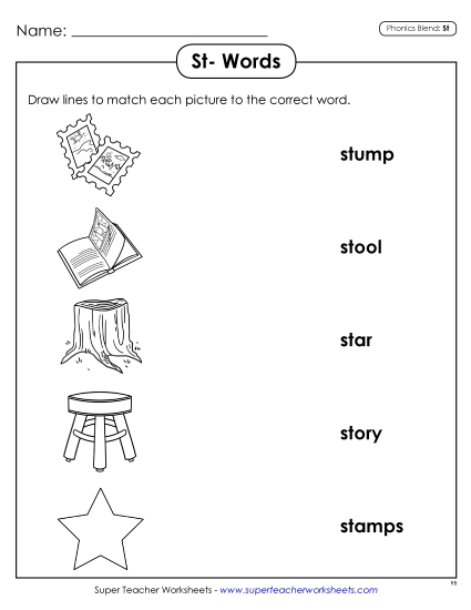Worksheets - Matching Worksheet (Printable PDF Worksheet)