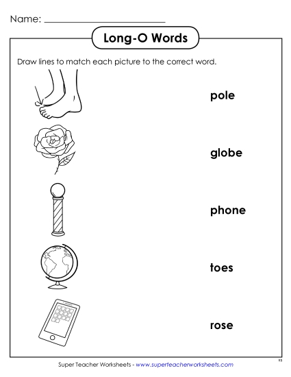 Worksheets - Matching Worksheet (Printable PDF Worksheet)