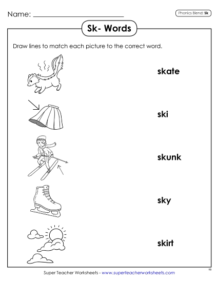 Worksheets - Matching Worksheet (Printable PDF Worksheet)