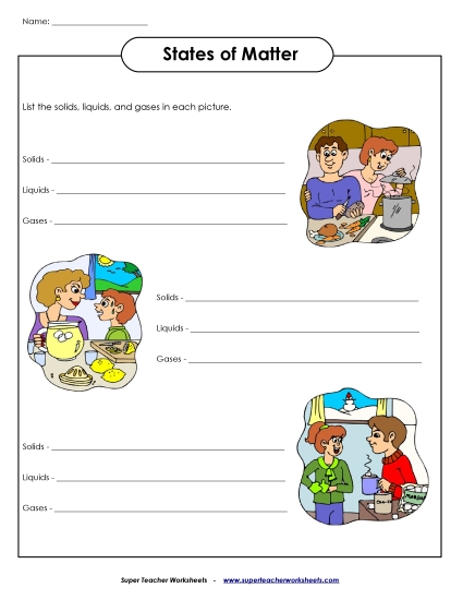 Matter Pictures (Printable PDF Worksheet)