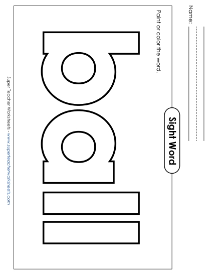 Paint or Color: Ball (Printable PDF Worksheet)