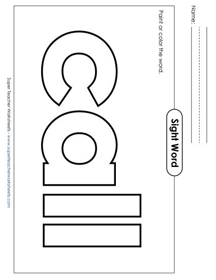 Paint or Color: Call (Printable PDF Worksheet)