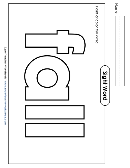 Paint or Color: Fall (Printable PDF Worksheet)