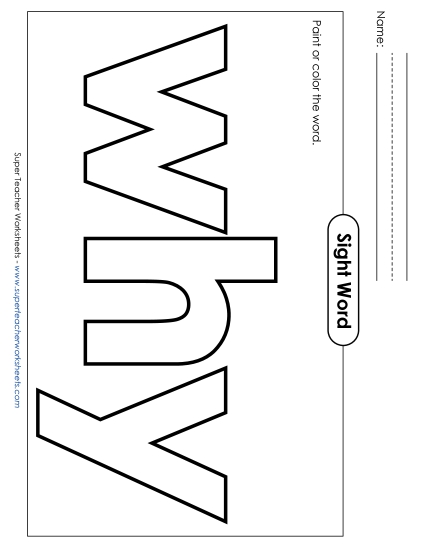 Paint or Color: Why (Printable PDF Worksheet)