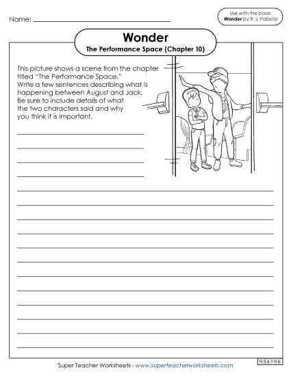 Part 1 - August - Picture Writing Prompt (The Performance Space) (Printable PDF Worksheet)