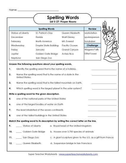 Printable Worksheets - Question Worksheet (E-27)  (Printable PDF Worksheet)