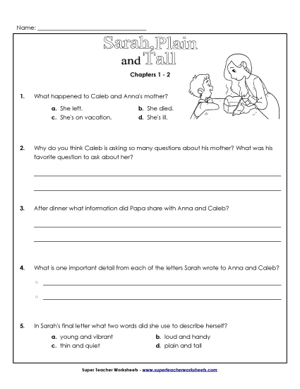 Chapters 1-2 - Questions for Chapters 1-2 (Printable PDF Worksheet)
