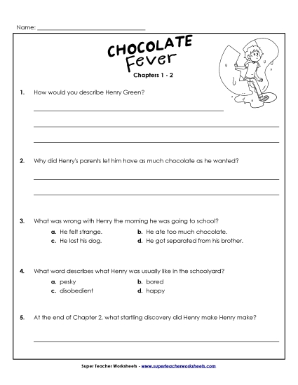 Chapters 1-2 - Questions for Chapters 1-2 (Printable PDF Worksheet)