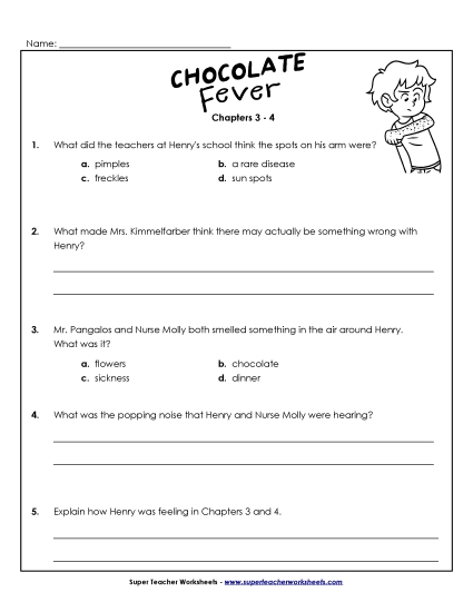 Chapters 3-4 - Questions for Chapters 3-4 (Printable PDF Worksheet)