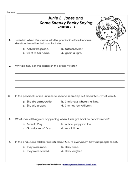 Chapters 7-8 - Questions for Chapters 7-8 (Printable PDF Worksheet)