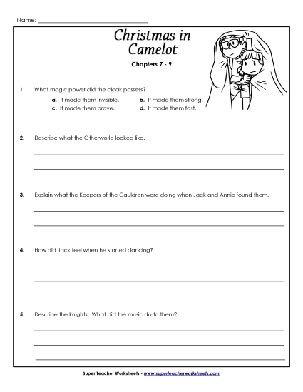 Chapters 7-9 - Questions for Chapters 7-9 (Printable PDF Worksheet)